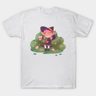 Little witch and her plant pet T-Shirt